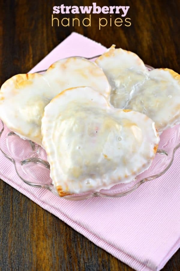 easy heart shaped strawberry glazed hand pies recipe