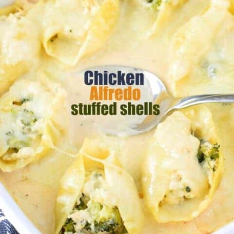 Chicken Broccoli Alfredo Stuffed Pasta Shells