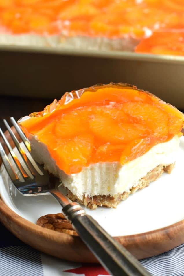 Mandarin Orange Pretzel Bars Shugary Sweets