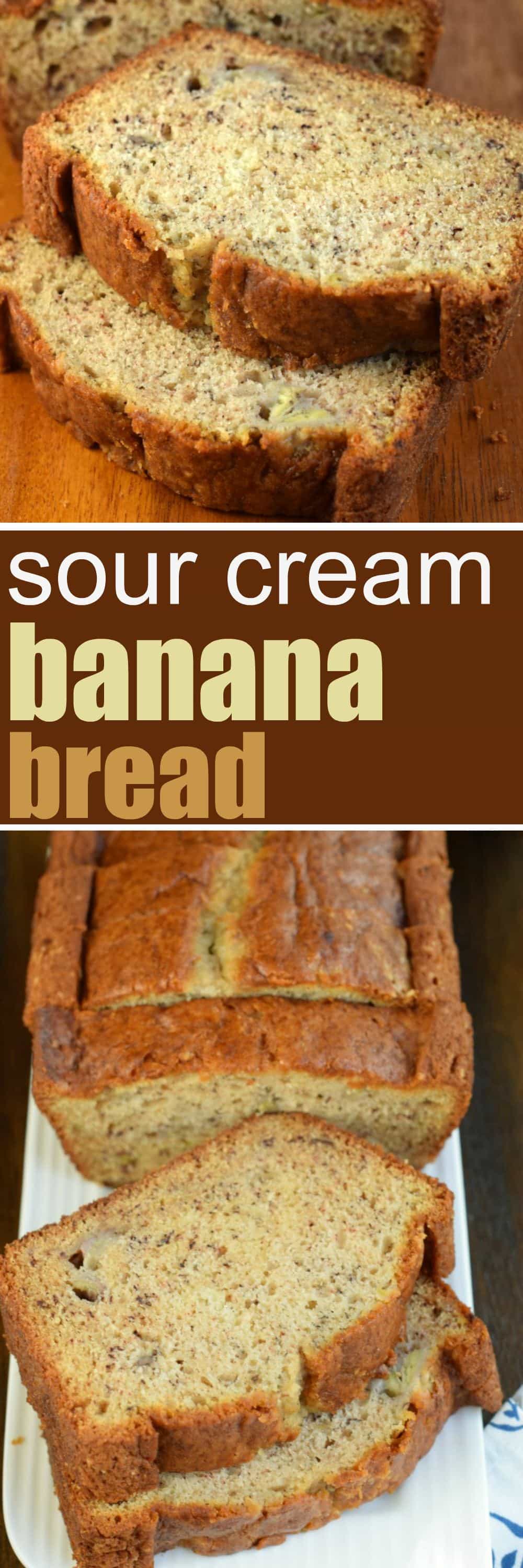 Sour Cream Banana Bread Shugary Sweets