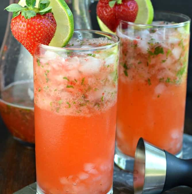 The Best Strawberry Mojitos Recipe Shugary Sweets
