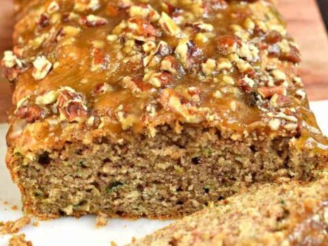 Praline Topped Zucchini Bread Shugary Sweets