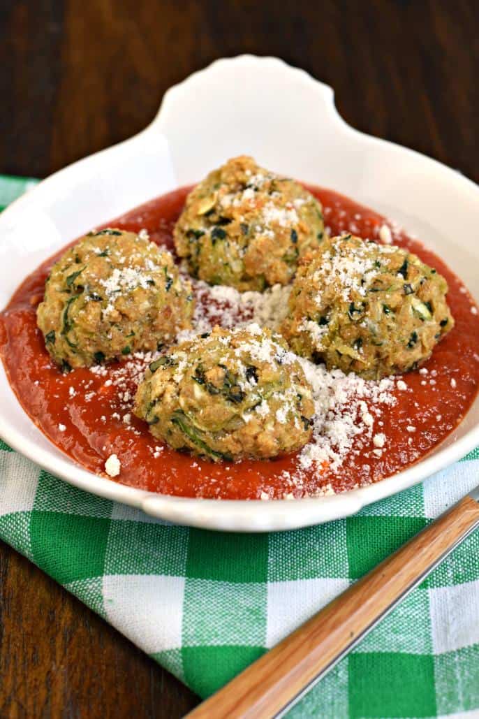 Easy Healthy Vegetarian Zucchini Meatballs Shugary Sweets
