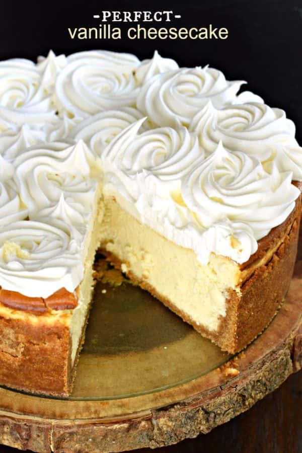 Perfect Vanilla Cheesecake Recipe - Shugary Sweets