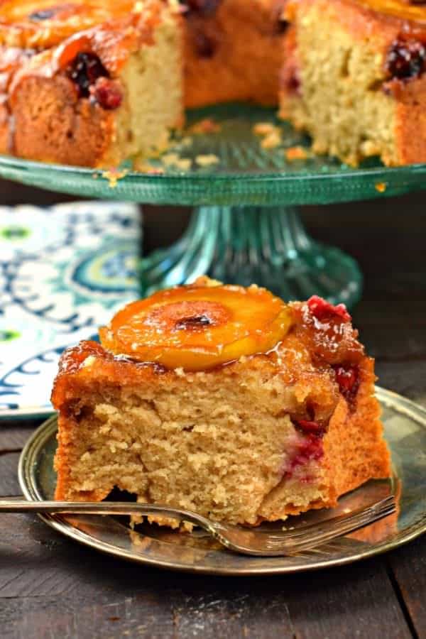 Welcome Fall with this Apple Cranberry Upside Bundt Cake recipe. Move over pineapple cake, there's a new twist to a classic recipe just in time for the holidays!