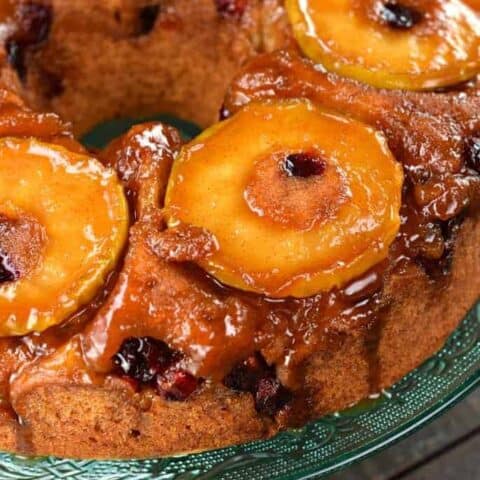 Apple Cranberry Upside Down Bundt Cake