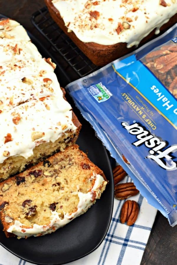 White Chocolate Cranberry Pecan Bread #quickbread #thinkfisher #sponsored @fishernutsbrand