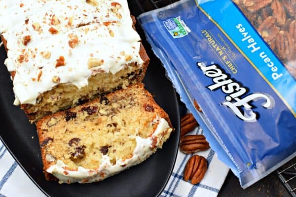 White Chocolate Cranberry Pecan Bread #quickbread #thinkfisher #sponsored @fishernutsbrand