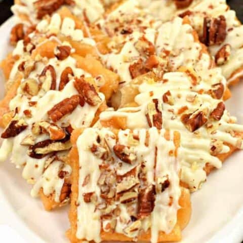 White Chocolate Pecan Toffee