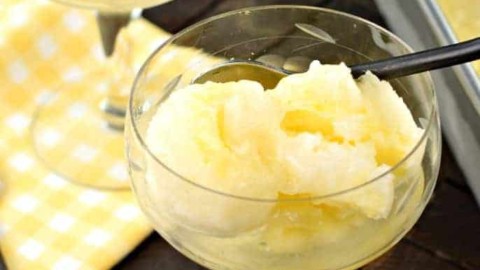 lemon sherbet without ice cream machine