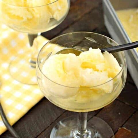 Easy Lemon Sorbet