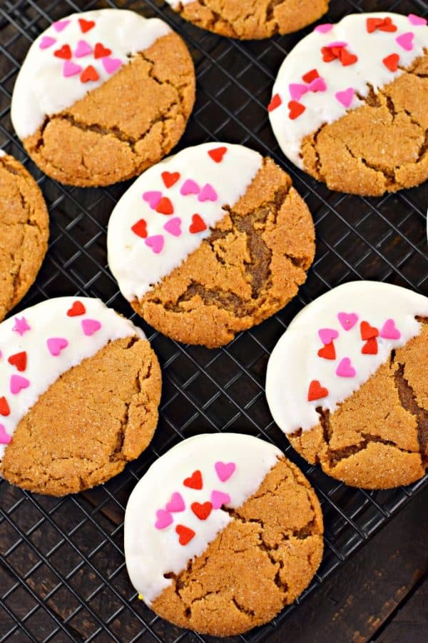 Chewy Gingerdoodle Cookies #whitechocolate #snickerdoodle #gingersnap #cookie #cookies
