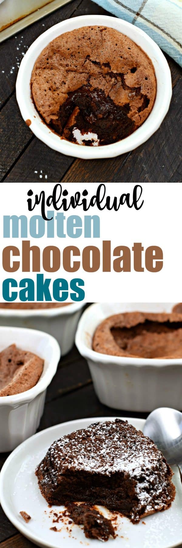 Individual Molten Chocolate Cakes - Shugary Sweets