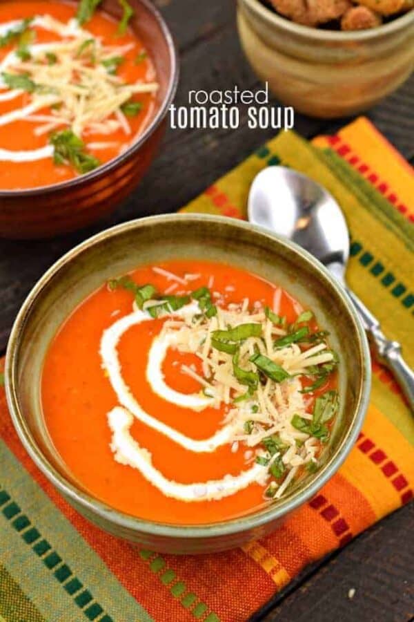 Roasted Tomato Soup #freshingredients #soup #comfortfood #tomatosoup #weeknightdinner Roasted Tomato Soup #freshingredients #soup #comfortfood #tomatosoup #weeknightdinner