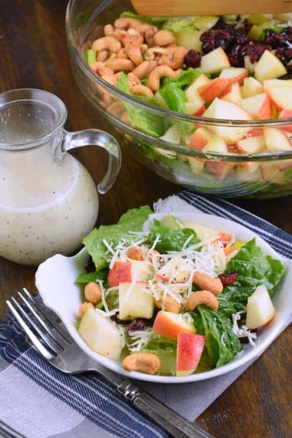 Harvest Salad with Lemon Poppy Seed Dressing