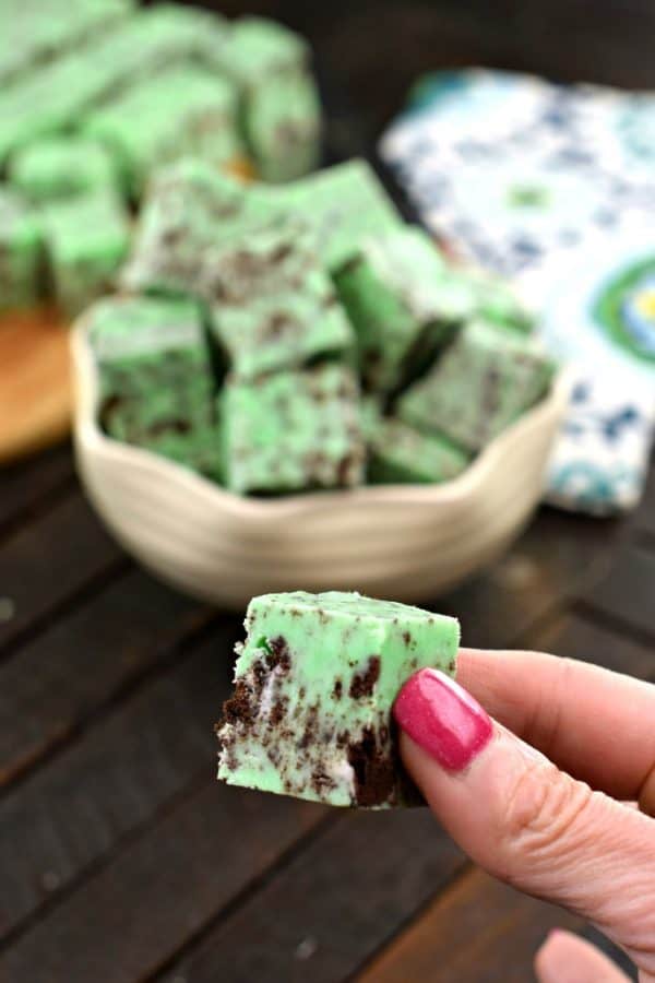 Mint Oreo Fudge bite