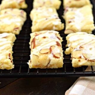 This Almond Bars recipe is a sweet treat that has a shortbread-like texture and a delicious almond glaze on top! You'll want to make extra and freeze them for later!