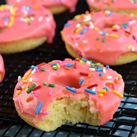 Cherry Frosted Donuts Recipe