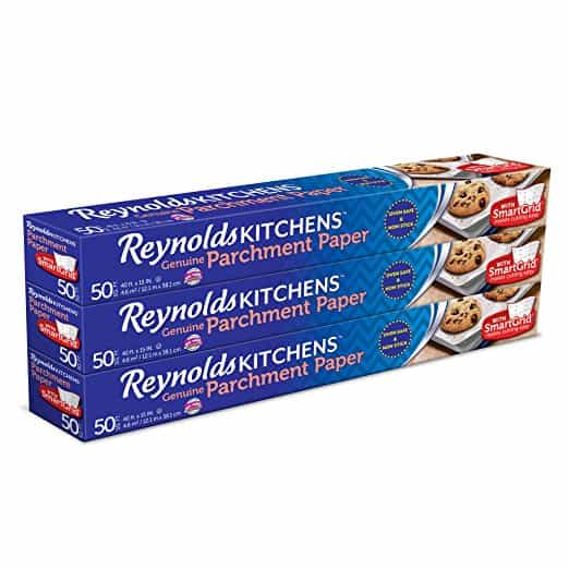 Reynolds Kitchens Parchment Paper (SmartGrid, Non-Stick, 50 Square Foot Roll, 3 Count)