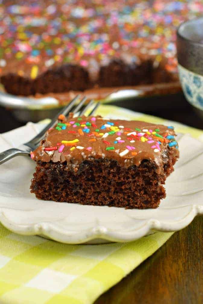 Easy Chocolate Buttermilk Sheet Cake Recipe