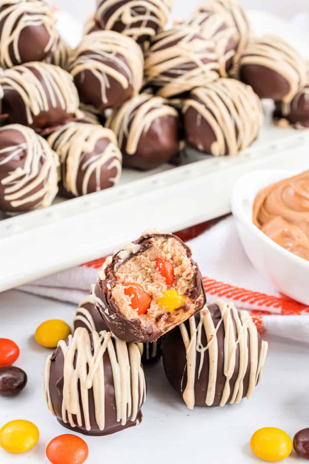 Peanut Butter Cookie Dough Truffles Recipe Shugary Sweets