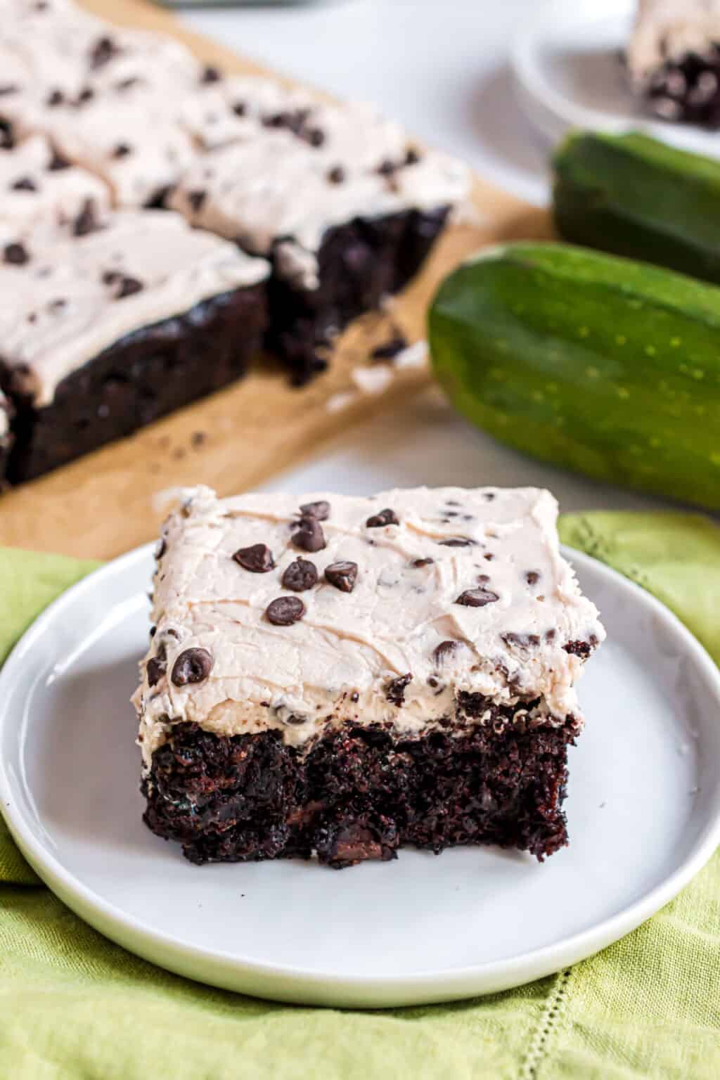 Chocolate Chip Zucchini Brownies Recipe Shugary Sweets