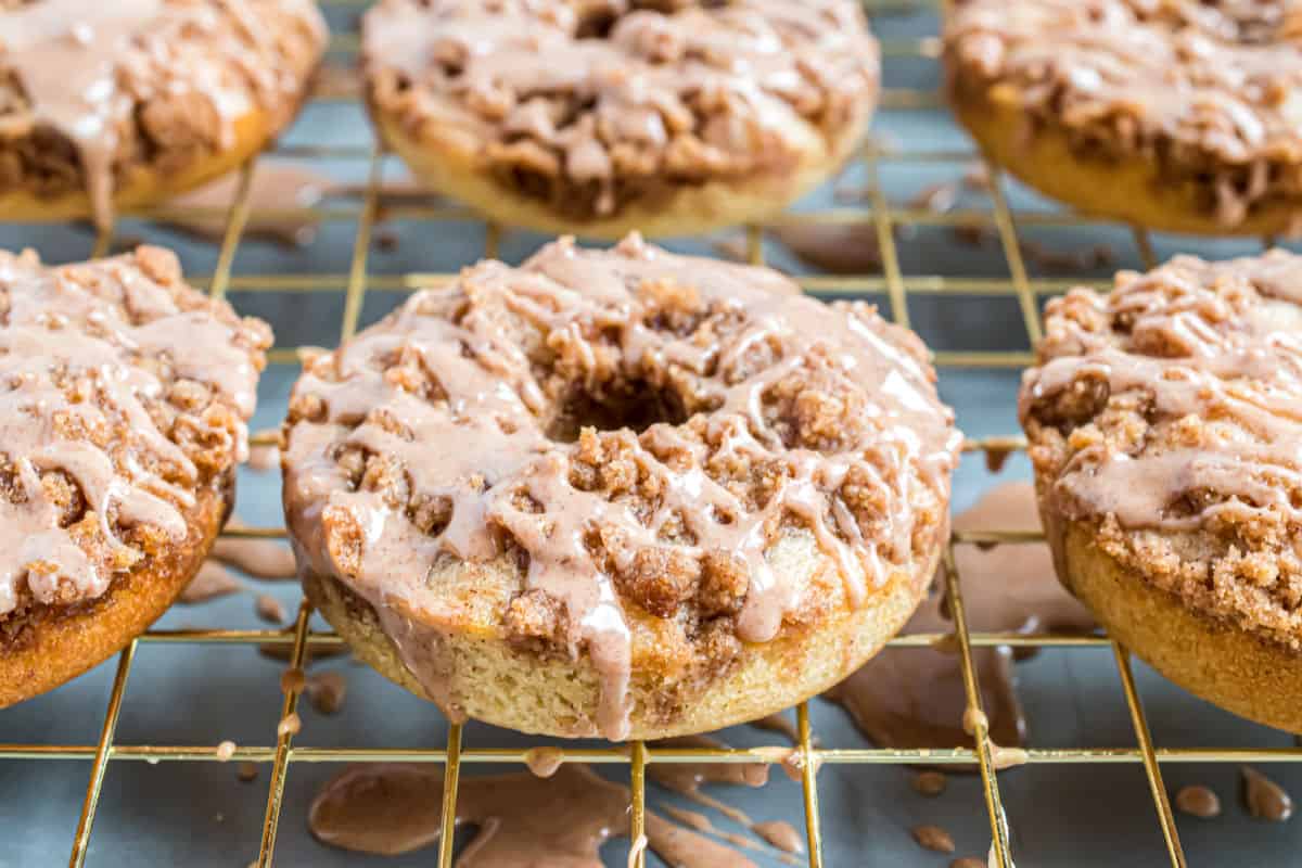 Cinnamon Coffee Cake Donuts