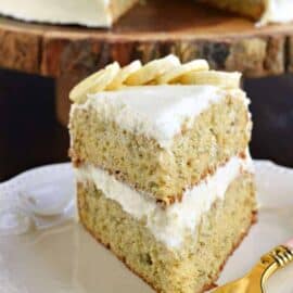Cream Cheese Frosted Banana Cake