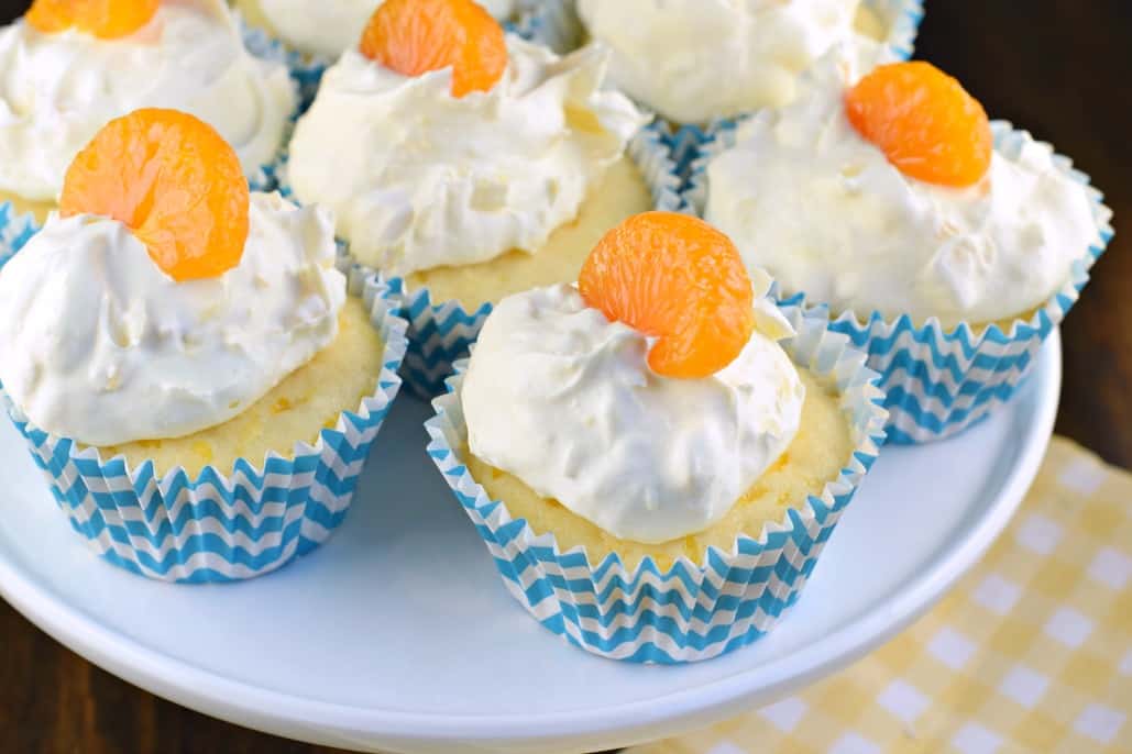 Pig Pickin Cupcakes, aka Orange Pineapple Cupcakes