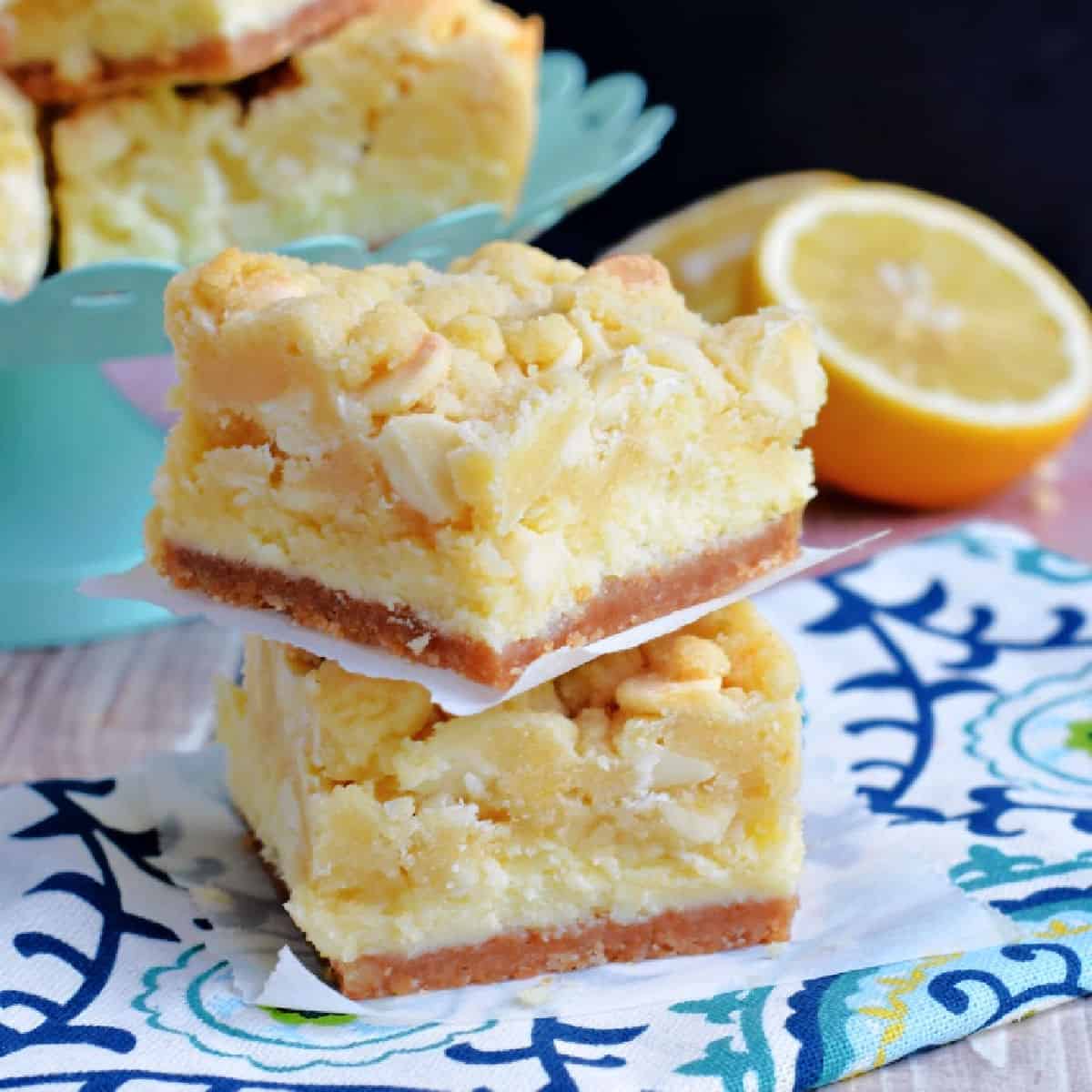 Lemon Cream Cheese Bars Recipe