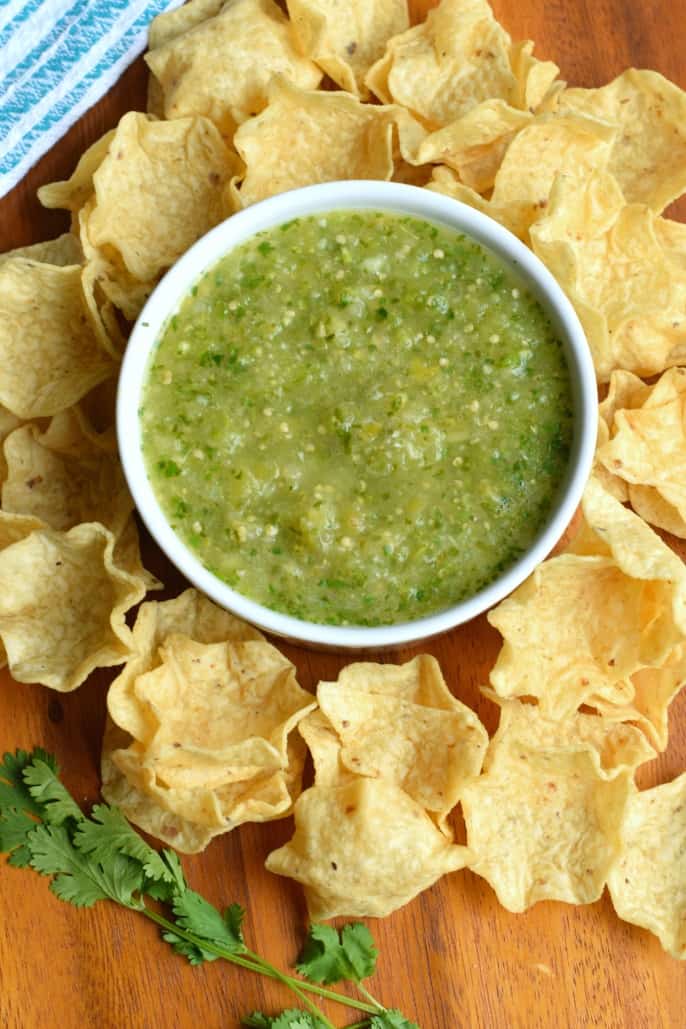 Easy Blender Tomatillo Salsa Verde Recipe