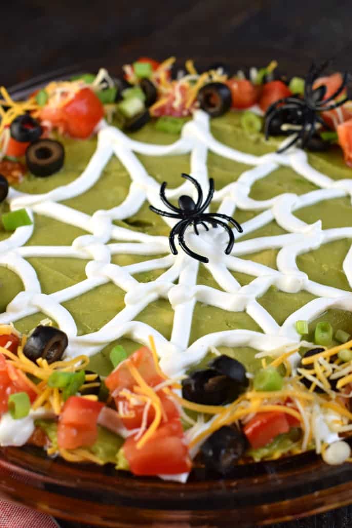 Halloween 7 Layer Taco Dip Recipe - Shugary Sweets