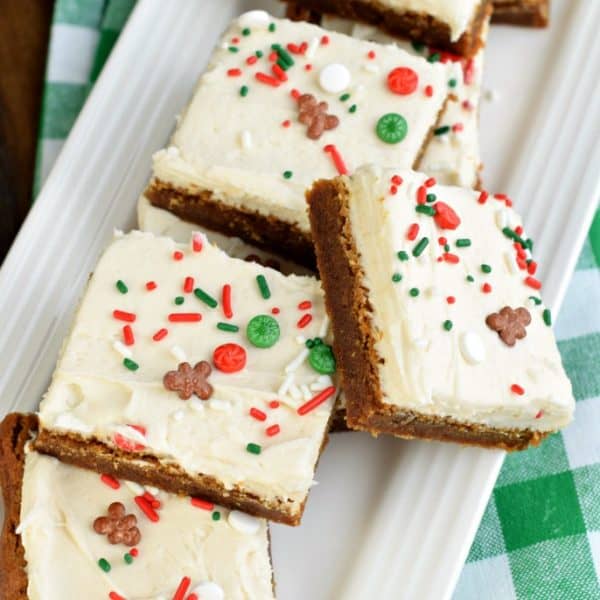 Gingerbread Cookie Bars with Cream Cheese Frosting Recipe