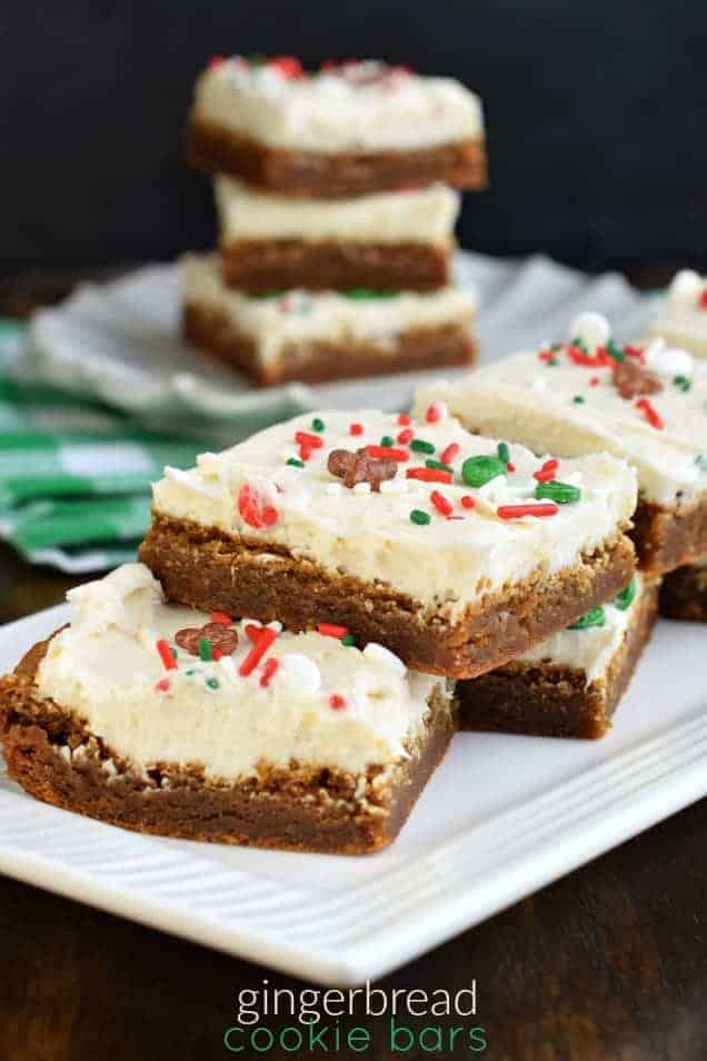 Gingerbread Cookie Bars Recipe Shugary Sweets