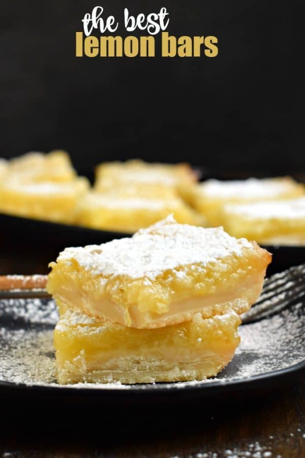 If you're looking for the best Lemon Bars recipe, this one is it. Buttery shortbread crust with a sweet and tangy lemon filling!