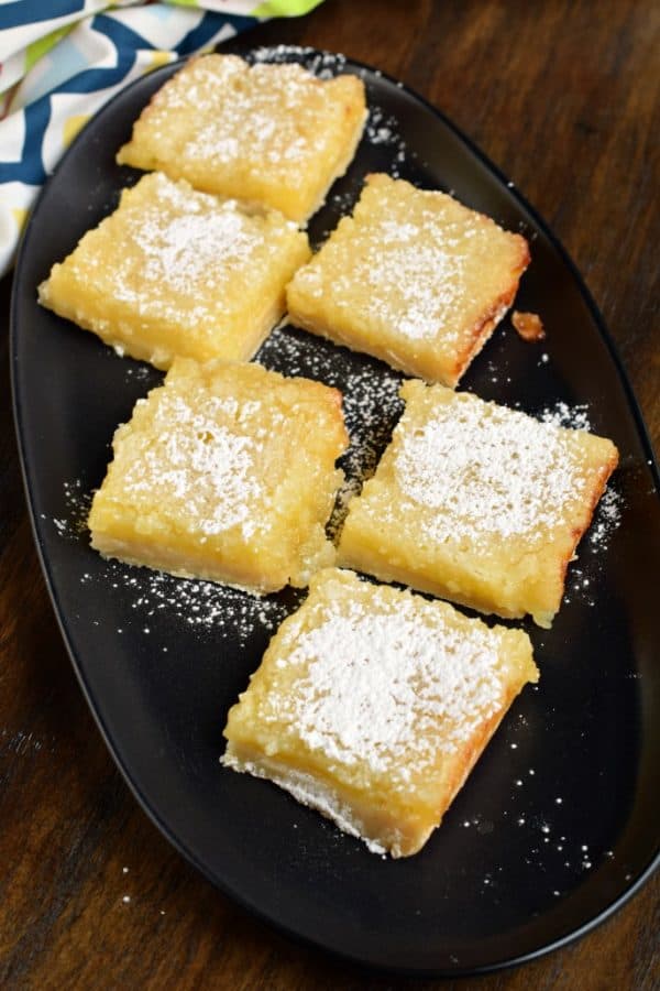 Lemon Bars: the perfect recipe has a shortbread crust and tart lemon filling.
