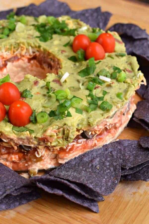 7 layer taco dip recipe for Christmas