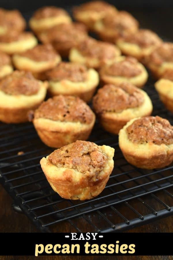 Easy pecan Tassies recipe: buttery, tender mini pecan pie tarts!