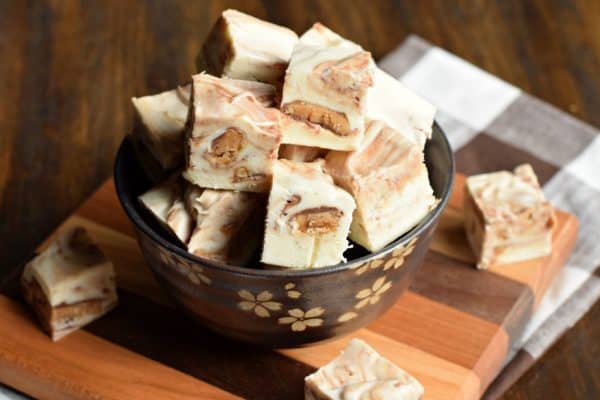 Vanilla Bean Toffee crunch fudge