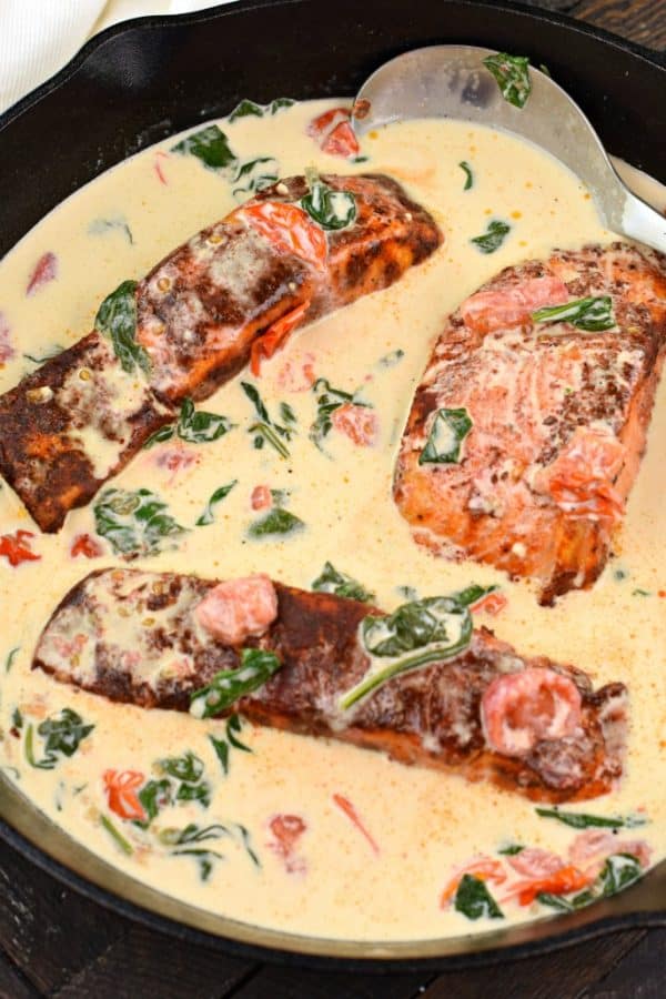 Blackened Salmon Pasta Recipe Shugary Sweets