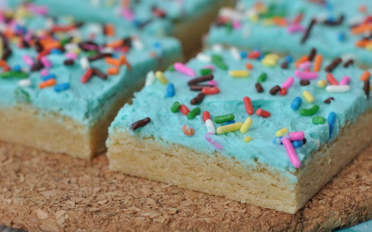 Frosted Sugar Cookie Bars Recipe Shugary Sweets