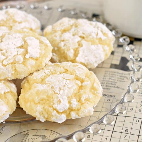 Easy Gooey Butter Cookies Recipe (no cake mix needed)