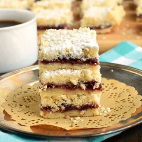 Raspberry Shortbread Bars