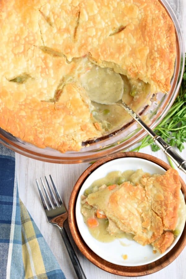 The Classic Homemade Chicken Pot Pie recipe. Warmth of a hearty chicken dinner in a flaky pie crust is the perfect comfort food.