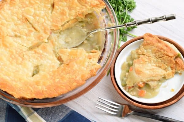 The Classic Homemade Chicken Pot Pie recipe. Warmth of a hearty chicken dinner in a flaky pie crust is the perfect comfort food.