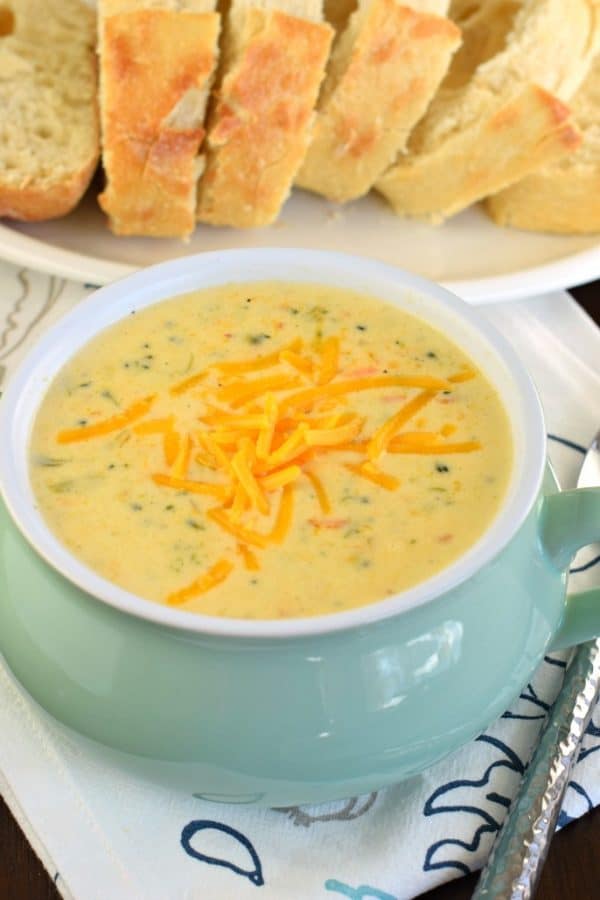Broccoli Cheddar Soup. Copycat Panera Soup made in the Instant Pot in under 30 minutes