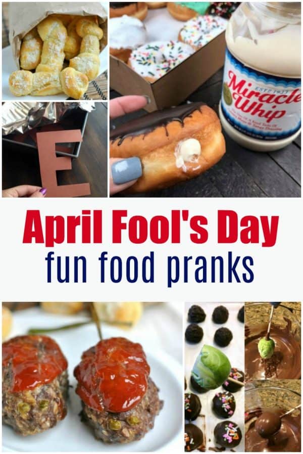 Looking for some fun April Fool's Day pranks with food? I've got a bunch of ideas whether you want something gross, funny, or innocent! #aprilfoolsday #pranks