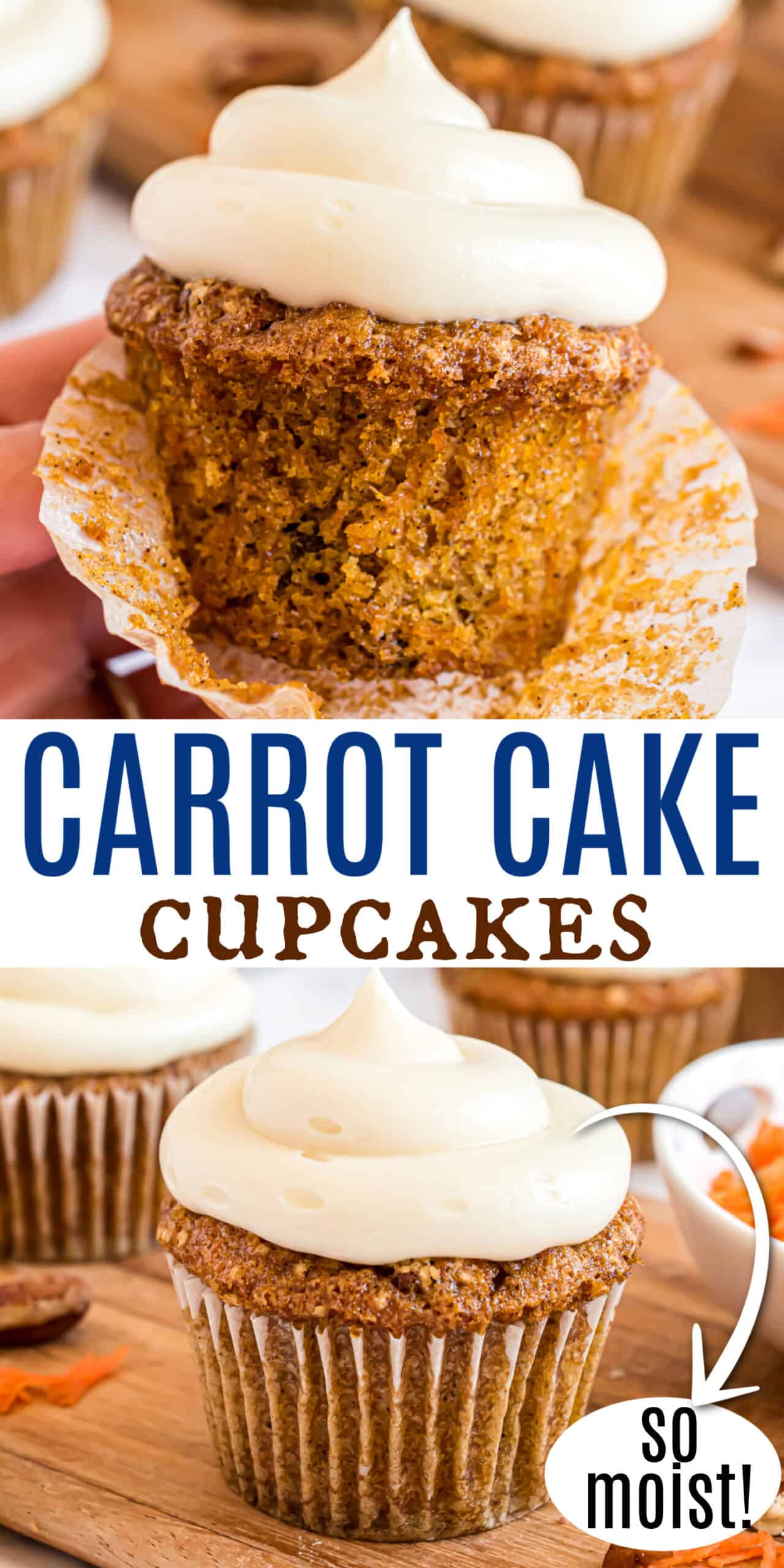 Carrot Cake Cupcakes Recipe - Shugary Sweets