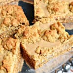 Peanut Butter Revel Bars are the stuff of dreams for peanut butter lovers! Easy to make ahead of time, they’re ideal for potlucks, holidays, and bake sales.