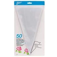 Ateco 4625 Soft Disposable Decorating Bags, 12-Inch, Pack of 50, Made in USA